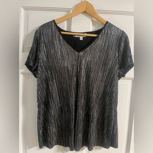 Jennifer Lopez early oughts silver club shirt Sz Large